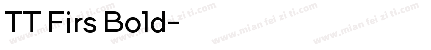 TT Firs Bold字体转换